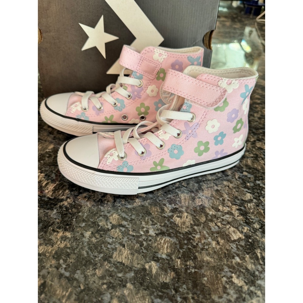 Converse Chuck Taylor All Star Hi New Found Bloom Floral Pink Kids Shoes A17089F